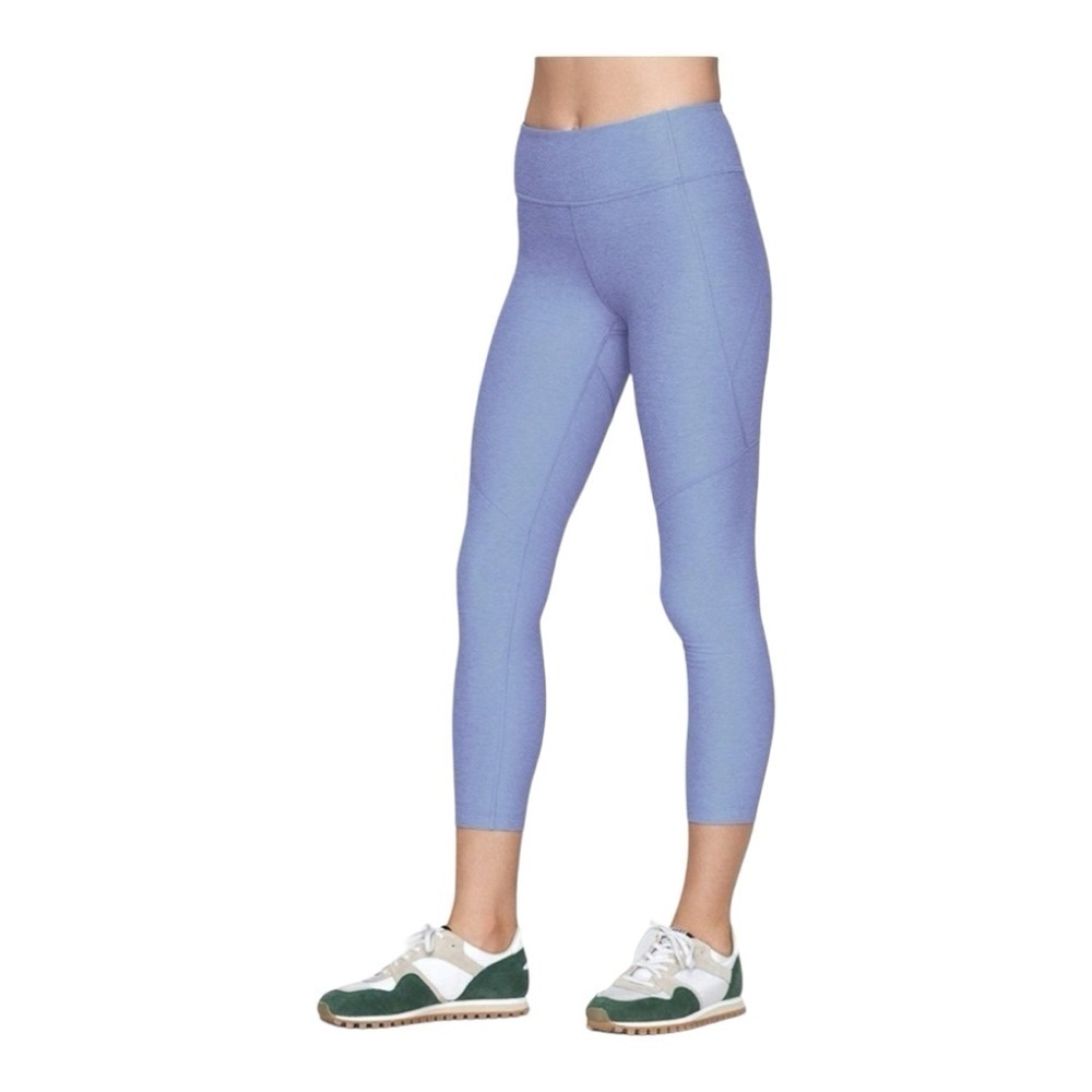 Outdoor Voices Athletic High Rise Blue Space-dye Cropped Leggings S